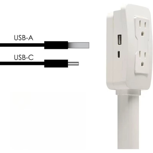 Mehrfachsteckdose mit USB – Perfekt fürs Schlafzimmer