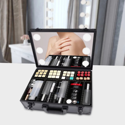 Reise-Make-up Organizer mit LED-Licht – Immer perfekt gestylt