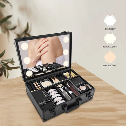 Reise-Make-up Organizer mit LED-Licht – Immer perfekt gestylt